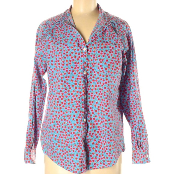 Eddie Bauer | Button Down Shirt Floral Pattern - Picture 1 of 10